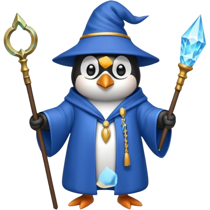 penguin wizard emoji