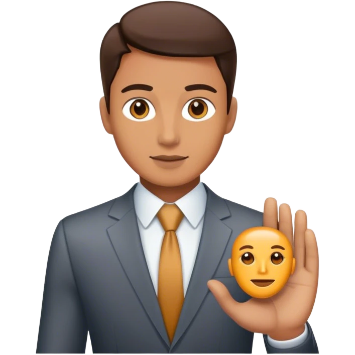 Artificial Intelligent in business emoji