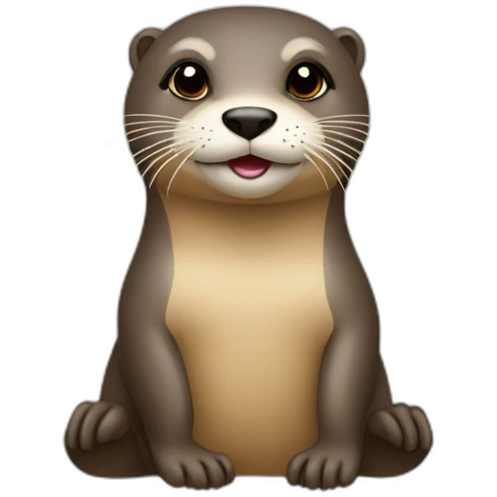 Loutre sur femme emoji