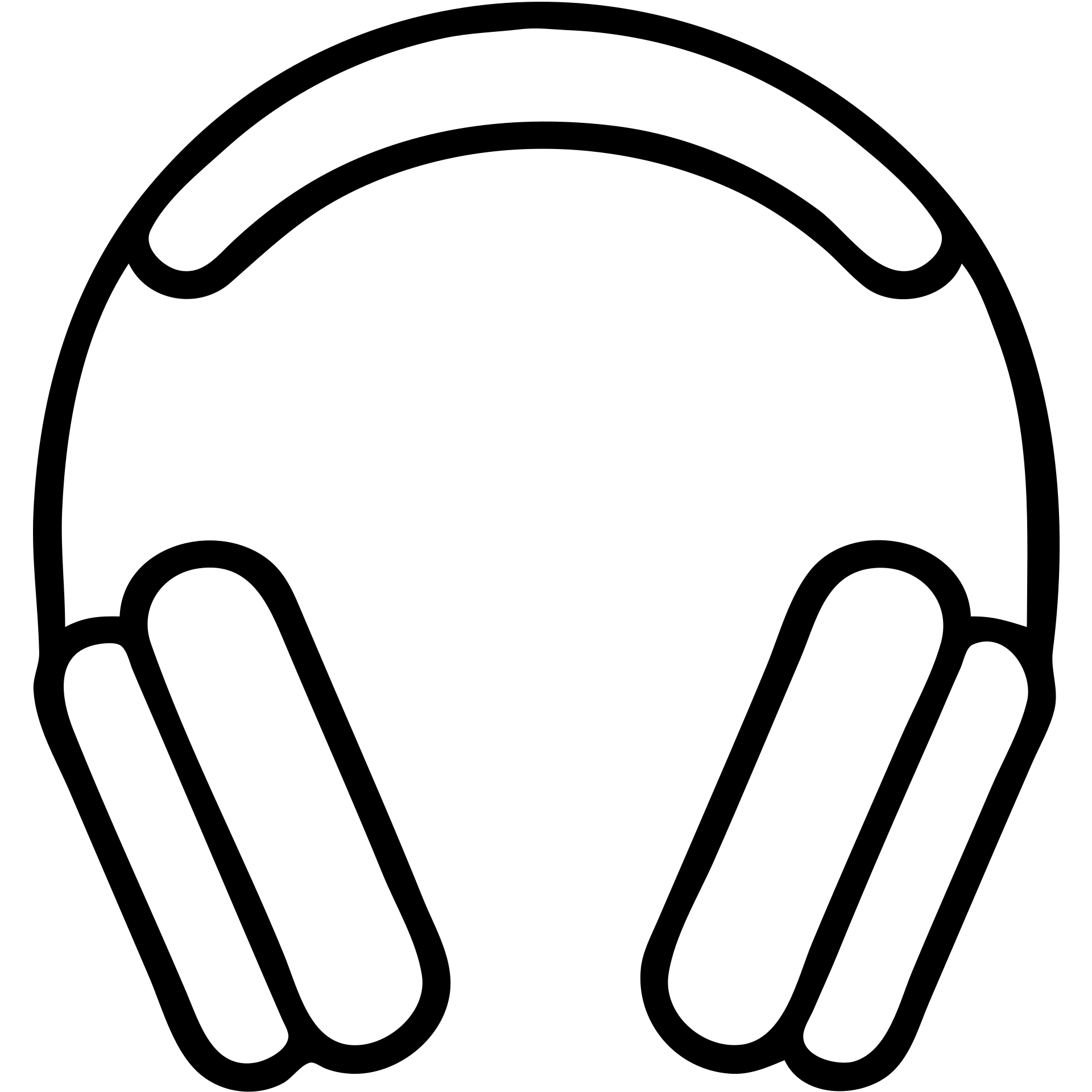 apple headphones black outlined icon emoji