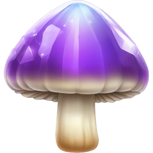 Crystal mushroom emoji
