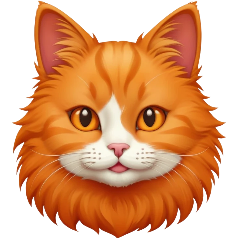 Cat with a satisfying face  emoji