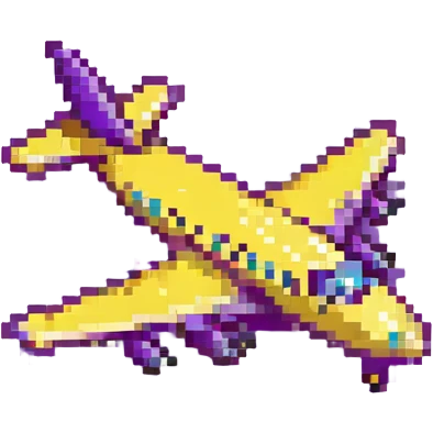 purple airplane emoji