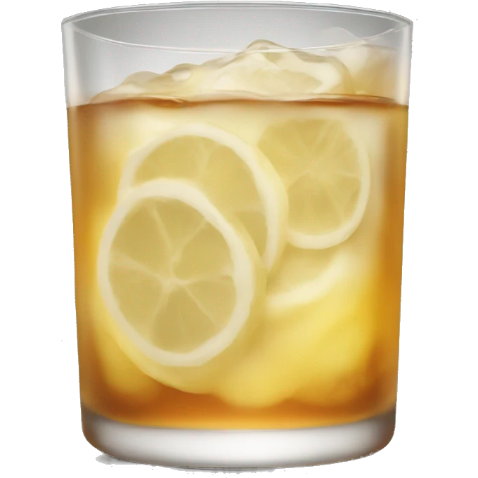Realistic whisky sour emoji