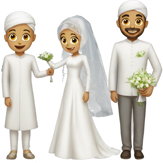 muslim wedding of poor girl emoji