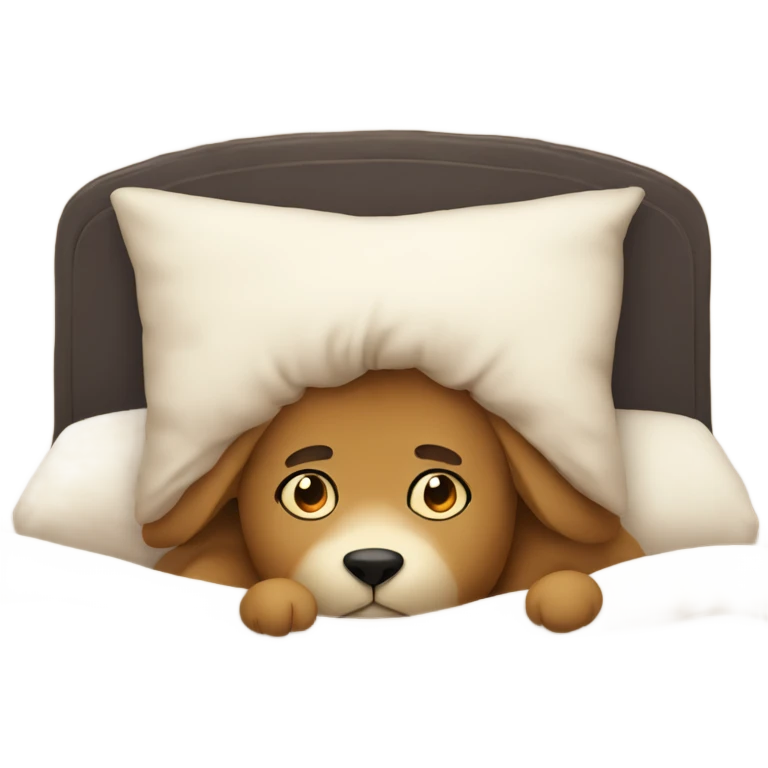 Cozy animal in bed emoji