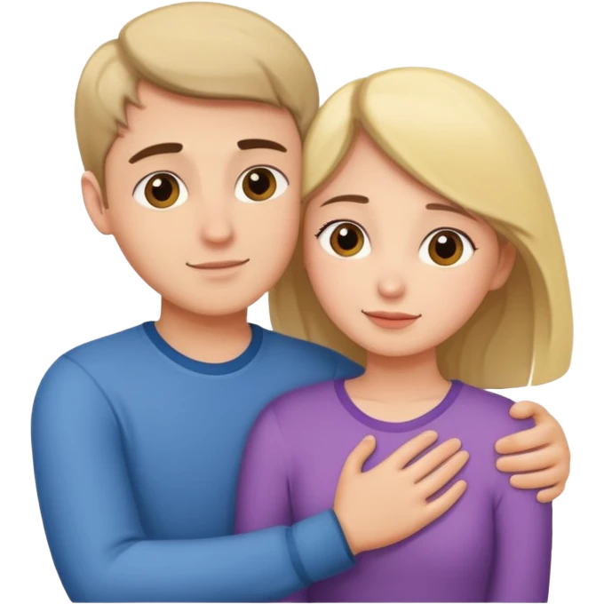 young couple in love emoji