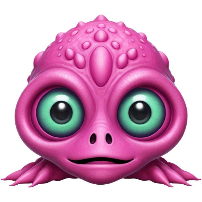 Pink alien monster emoji