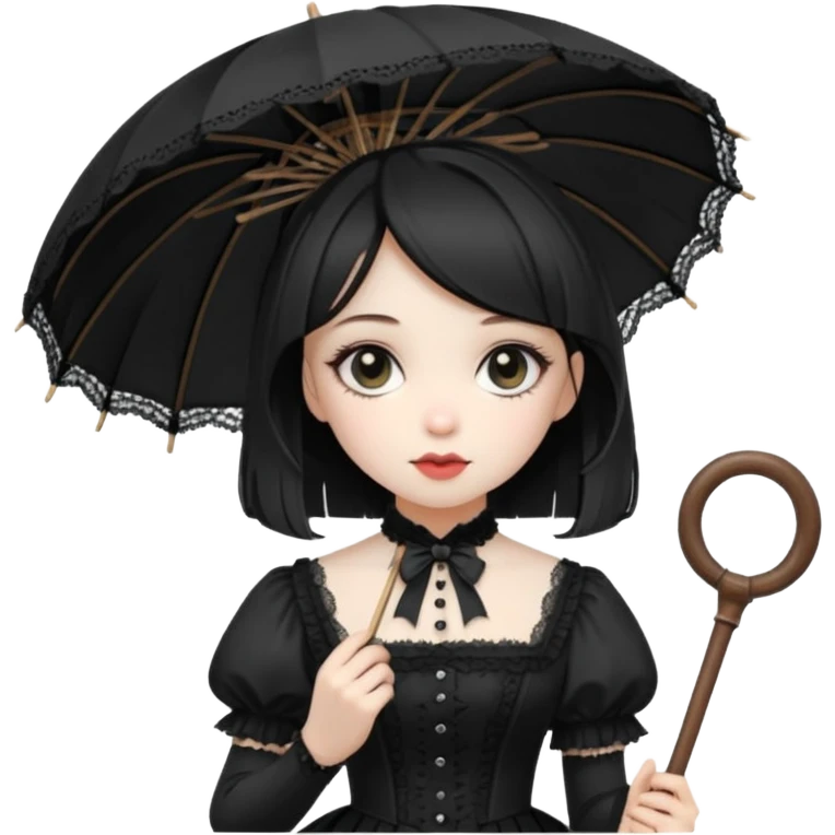 Gothic Lolita girl emoji