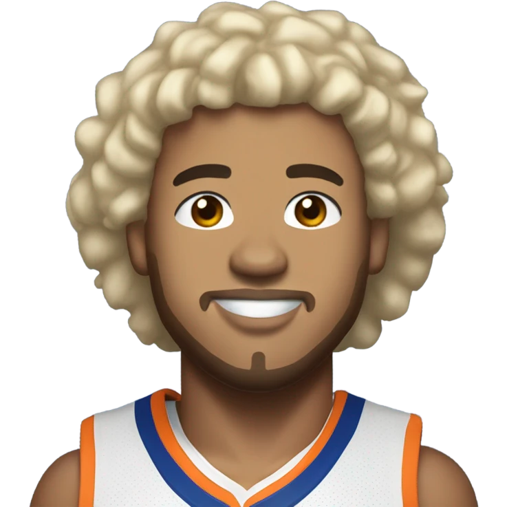 Jalen Brunson in his Knicks jersey  emoji