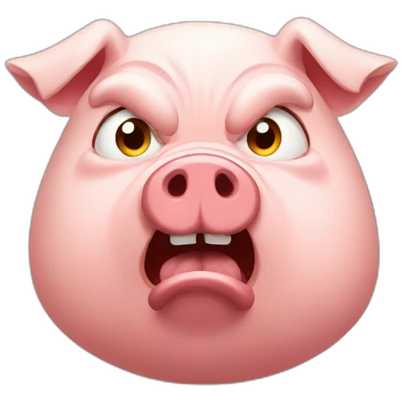 angry russian pig emoji
