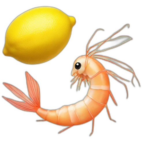 lemon and shrimp emoji