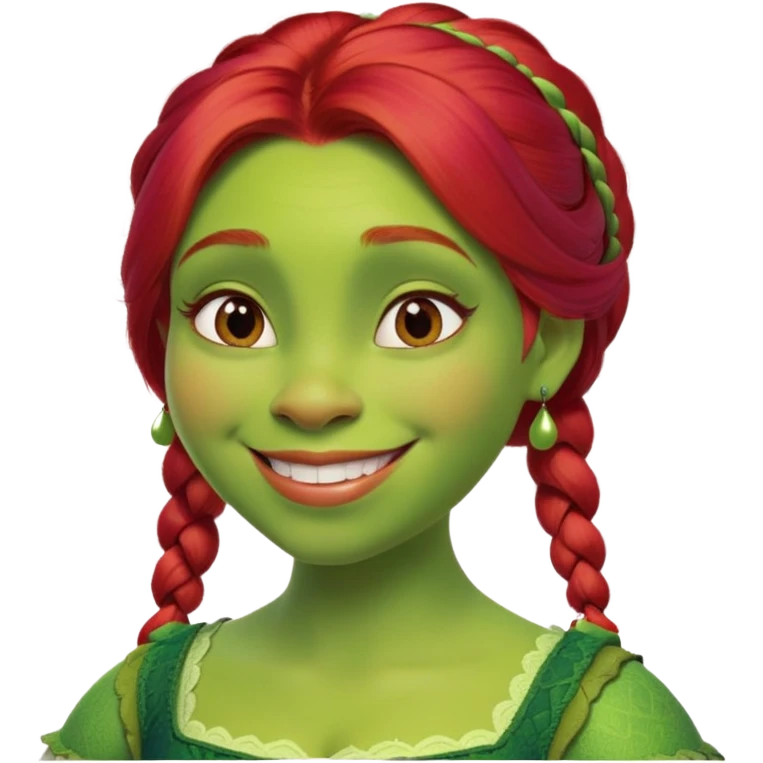 Fiona from Shrek iconic face emoji