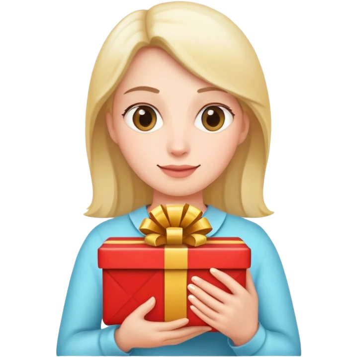 mother with gift emoji