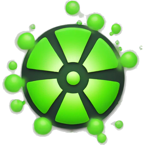 radioactive particles emoji