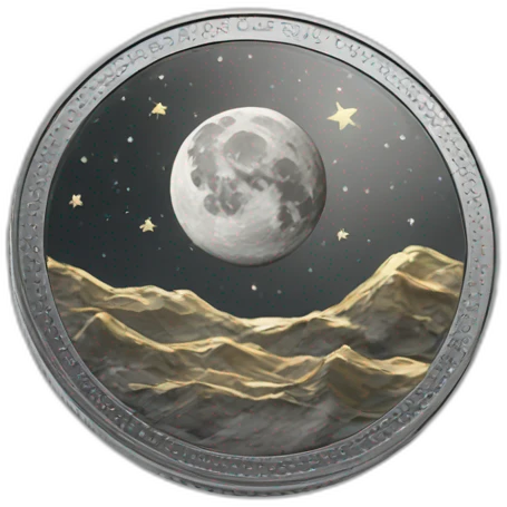 to the moon coin emoji