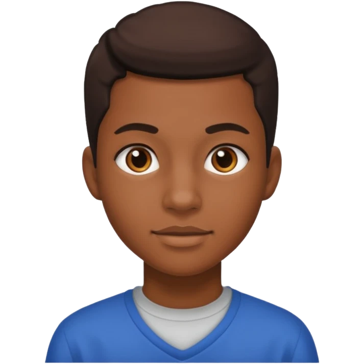American black highschool student emoji