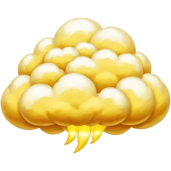 golden yellow flying nimbus cloud from Dragon Ball anime emoji