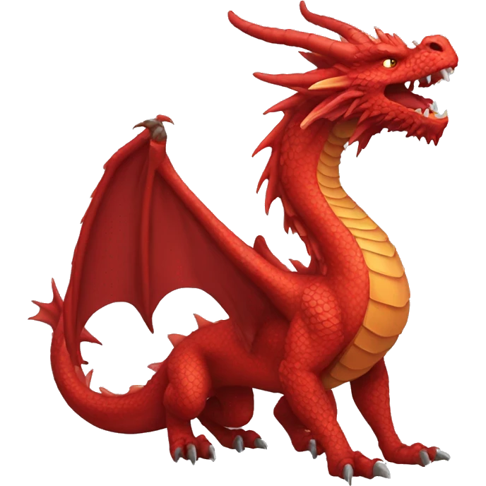red lunar dragon emoji