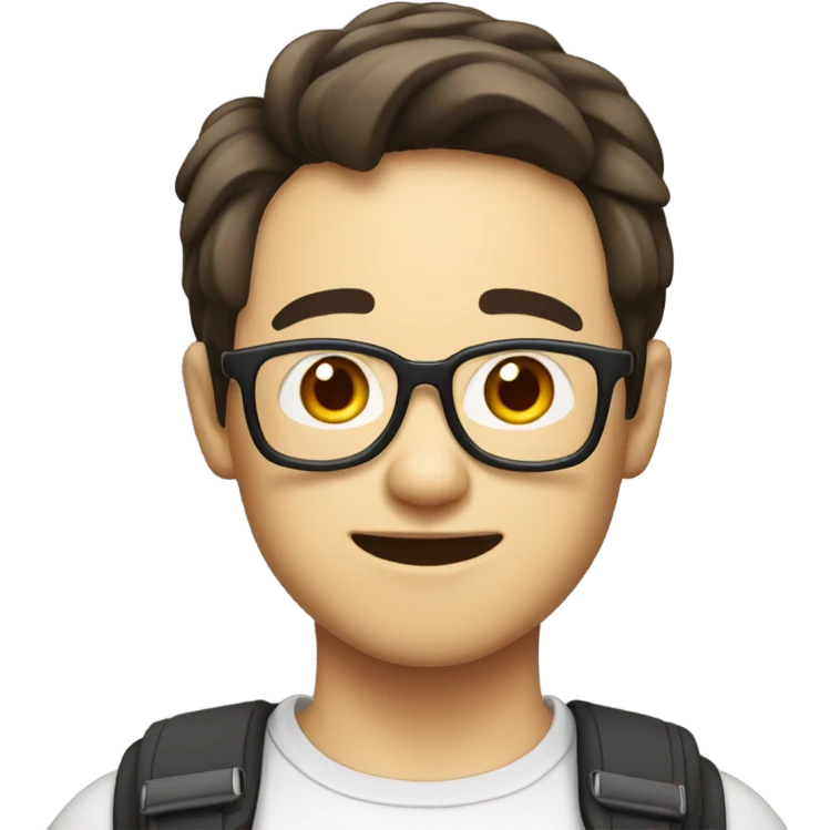 cute wasian nerd emoji