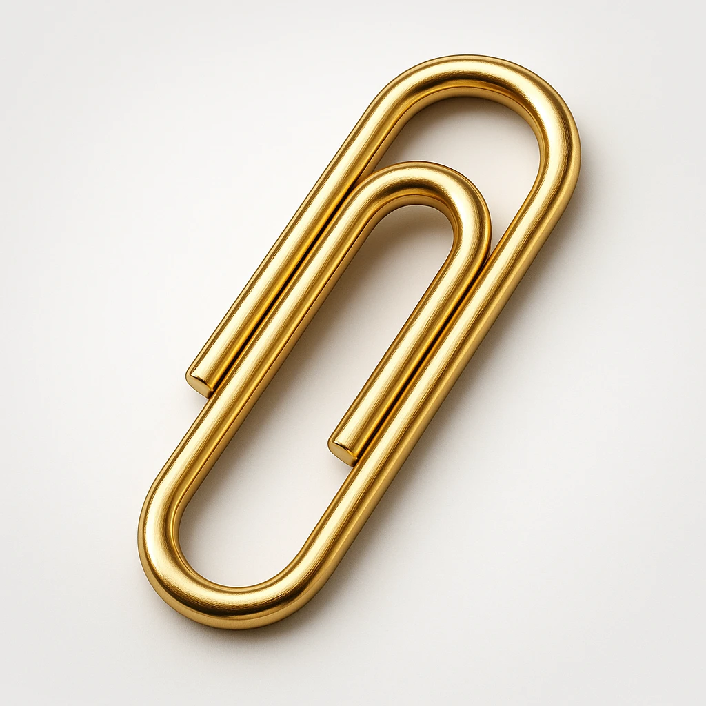 Paper clip emoji