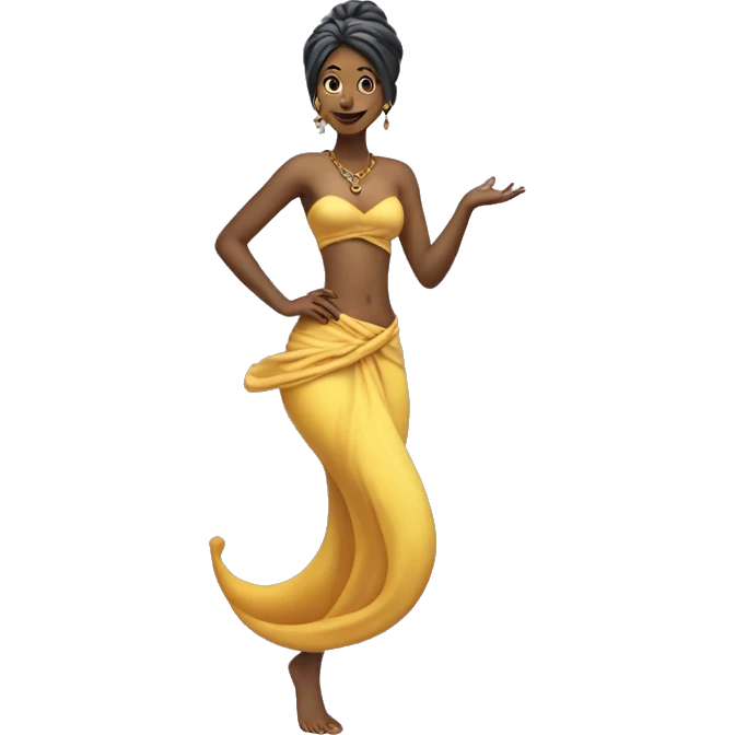 woman genie with whispy tail no legs emoji