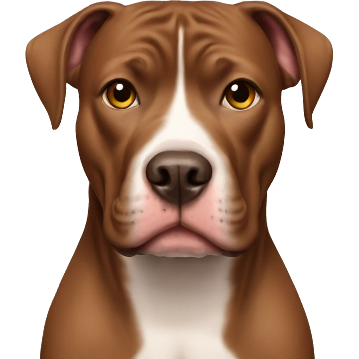 brown pitbull  emoji