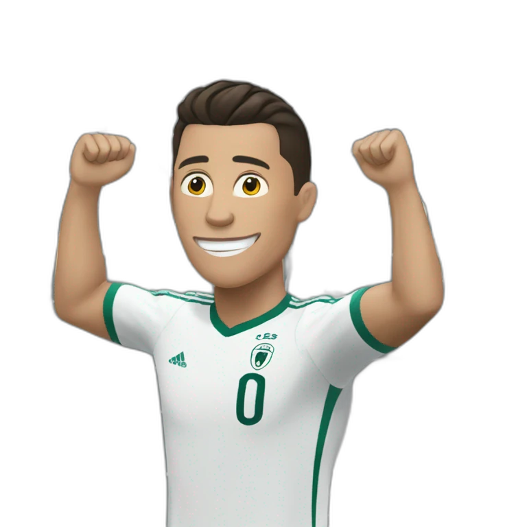 Cristiano ronaldo scoring a goal emoji