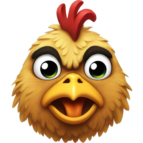 Angry chicken emoji