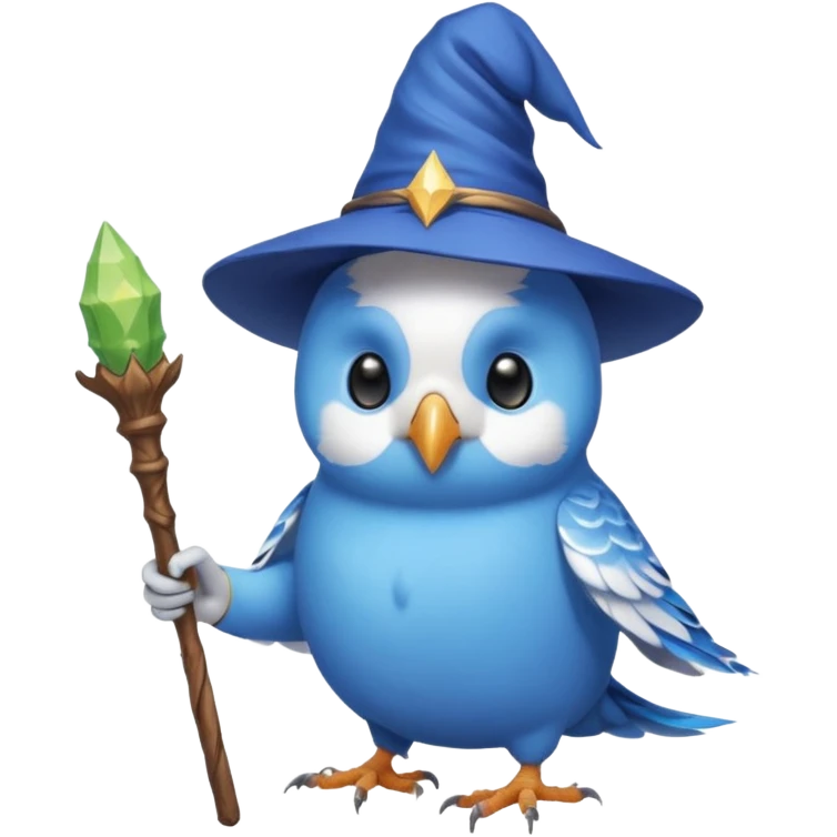 Budgie wizard emoji