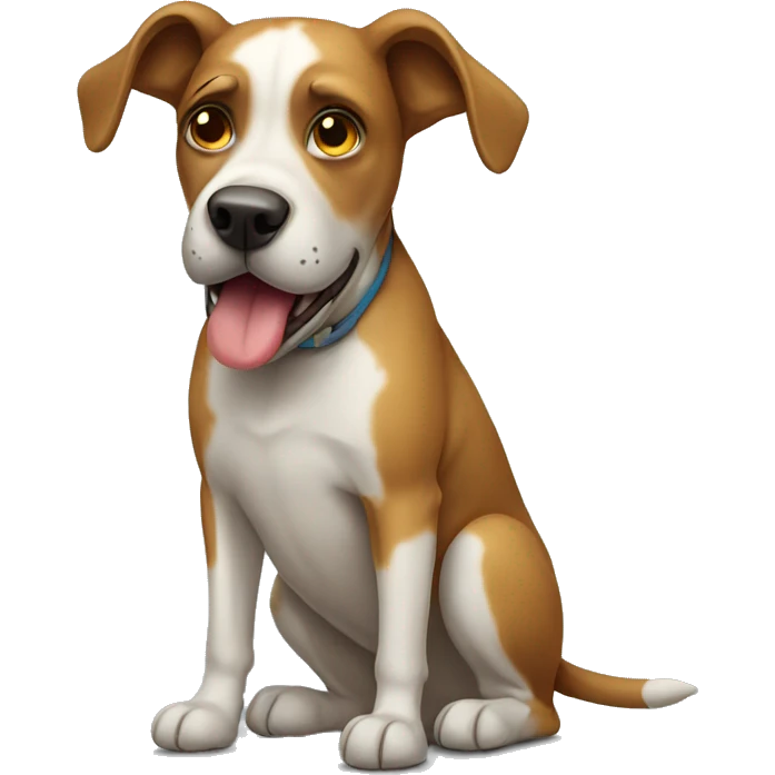 Sick dog emoji