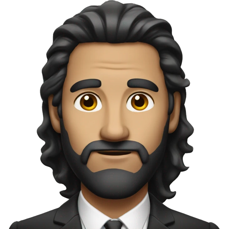 rich man dark hair emoji