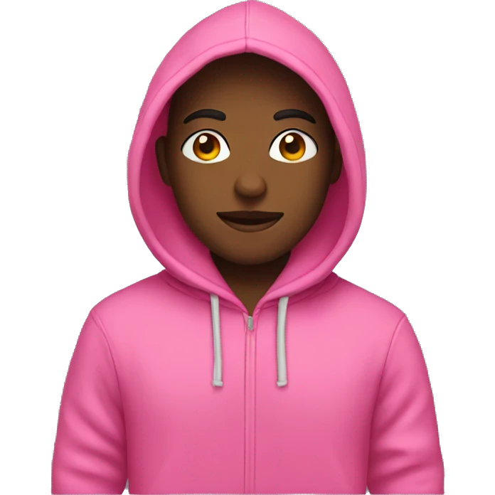 A pink hoodie  emoji
