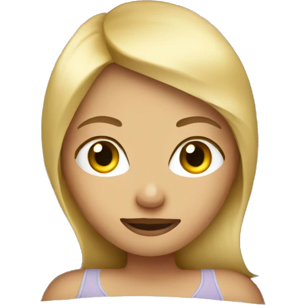 Blonde Girl in bed emoji