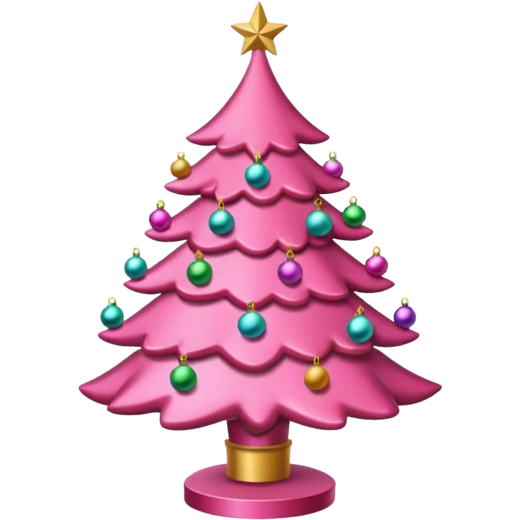 Natale rosa, estetico  emoji