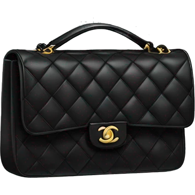 Black Chanel bag emoji