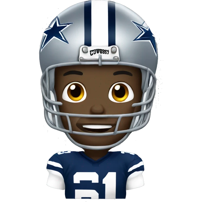 NFL football player, Dallas cowboys, tackle emoji