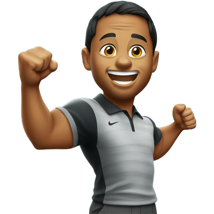 Tiger woods fist pump emoji