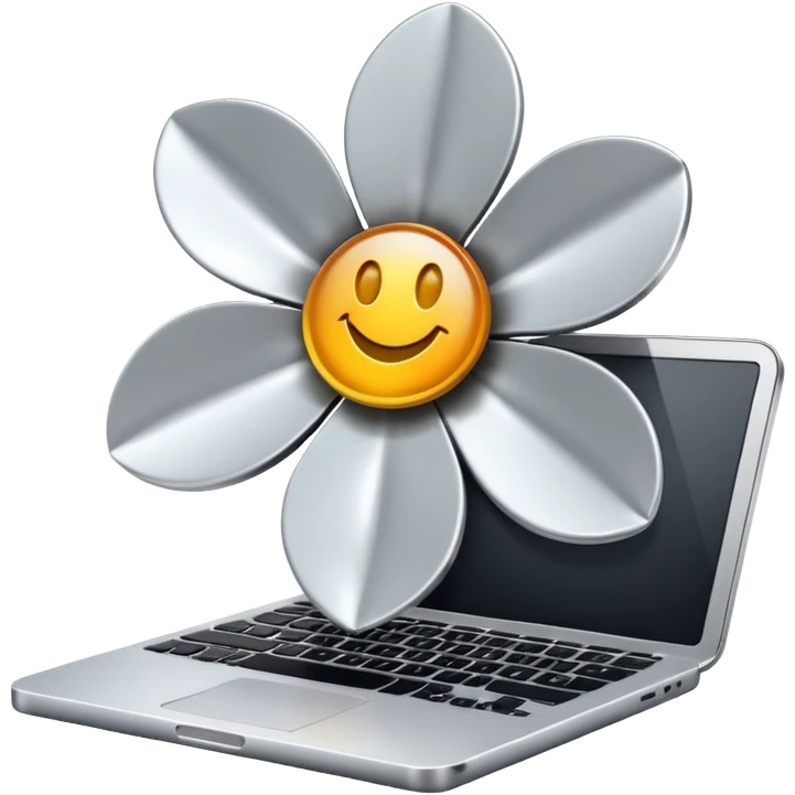 Computer Flower emoji