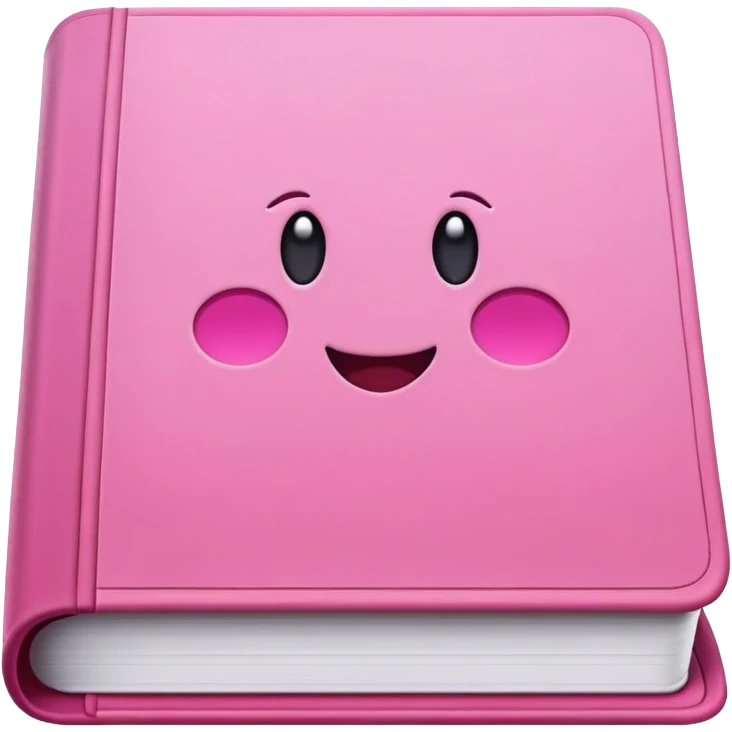 Icone book utilise couleurs rose emoji