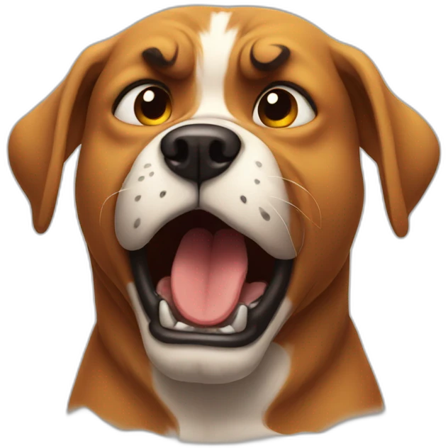 angry dog emoji