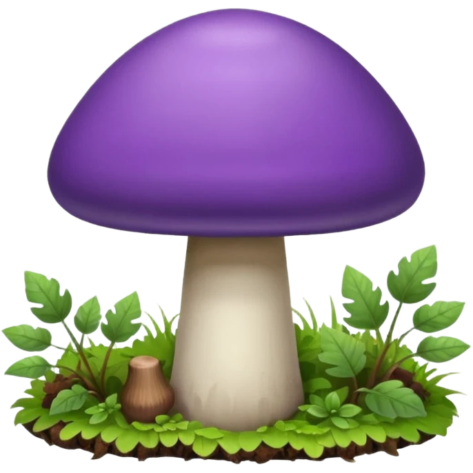 Purple mushroom  emoji