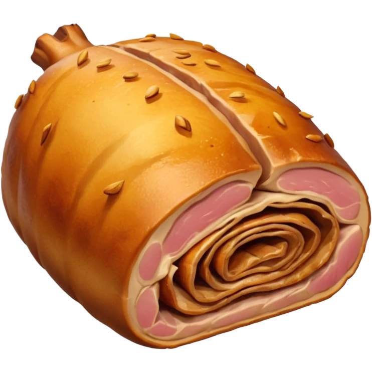 a roasted joint of pork emoji emoji