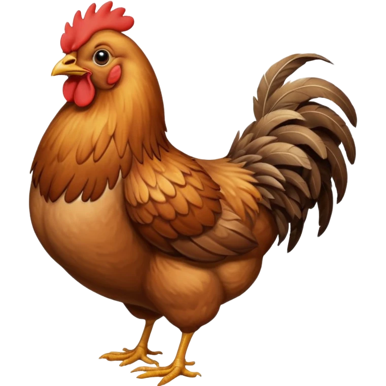 Chicken with a big butt emoji