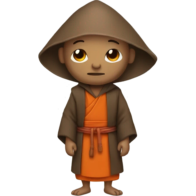 Crab in a monk outfit emoji