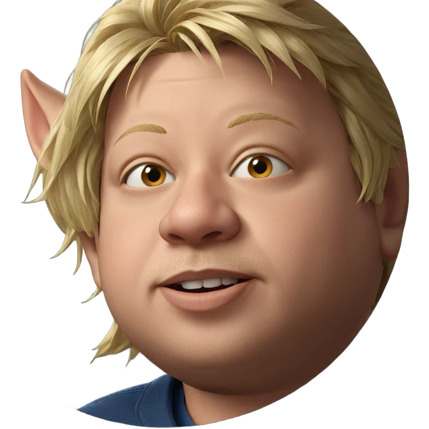 blonde boy with pointy ears emoji