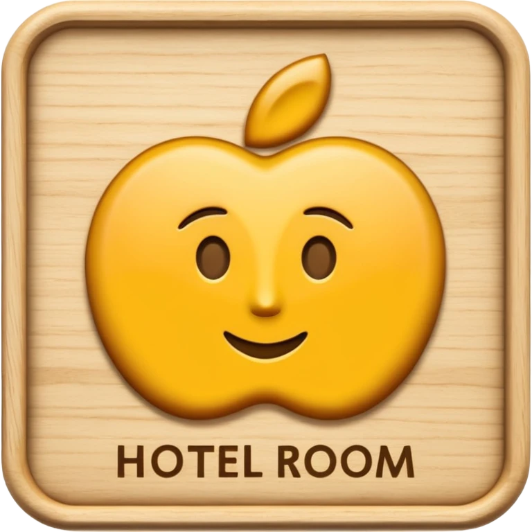 hotel room sign emoji