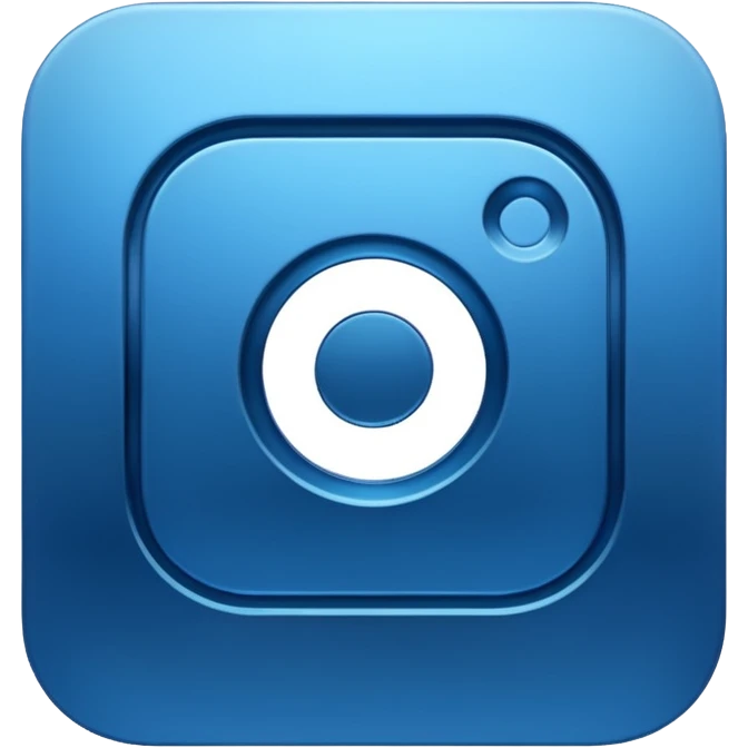 Instagram blue thick meta  symbol emoji