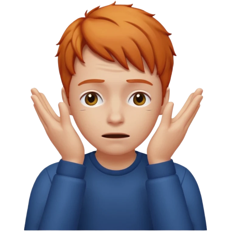 Ginger hair face palm emoji emoji