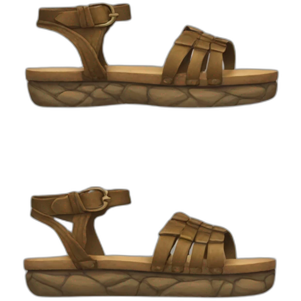 antique warrior sandal emoji